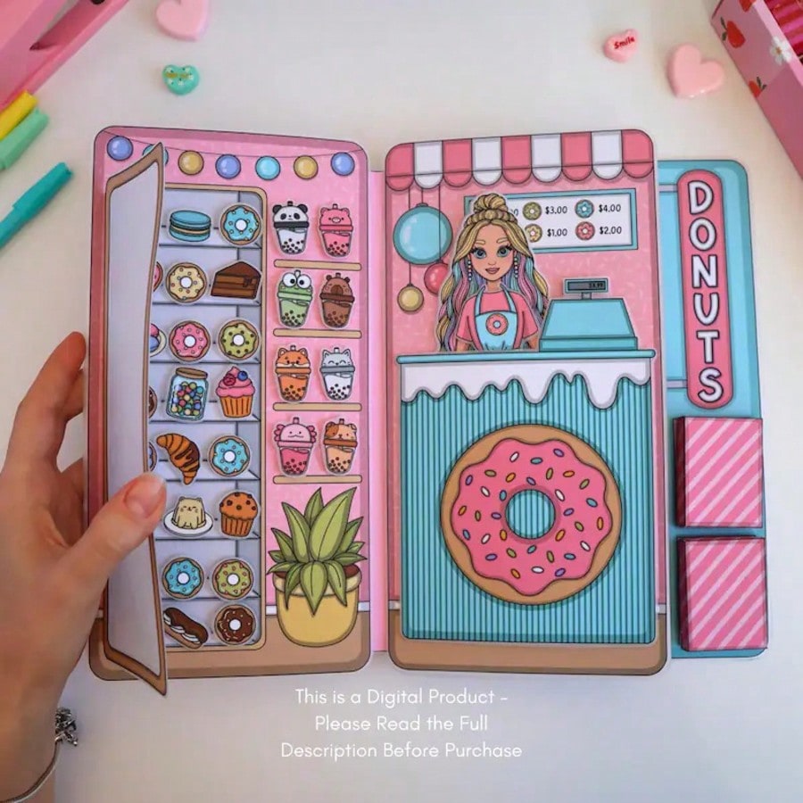 Art Craft House Making - Набор для ролевых игр «Магазин пончиков»,