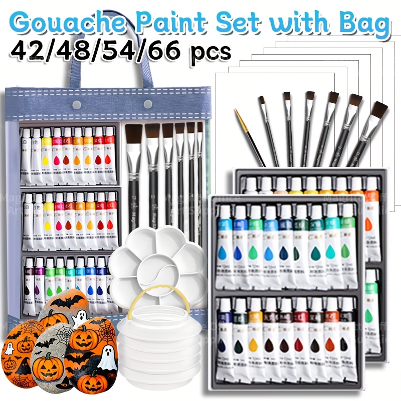 Gouache Paint Set - Назад в школу, 42/48/54/66 шт., набор