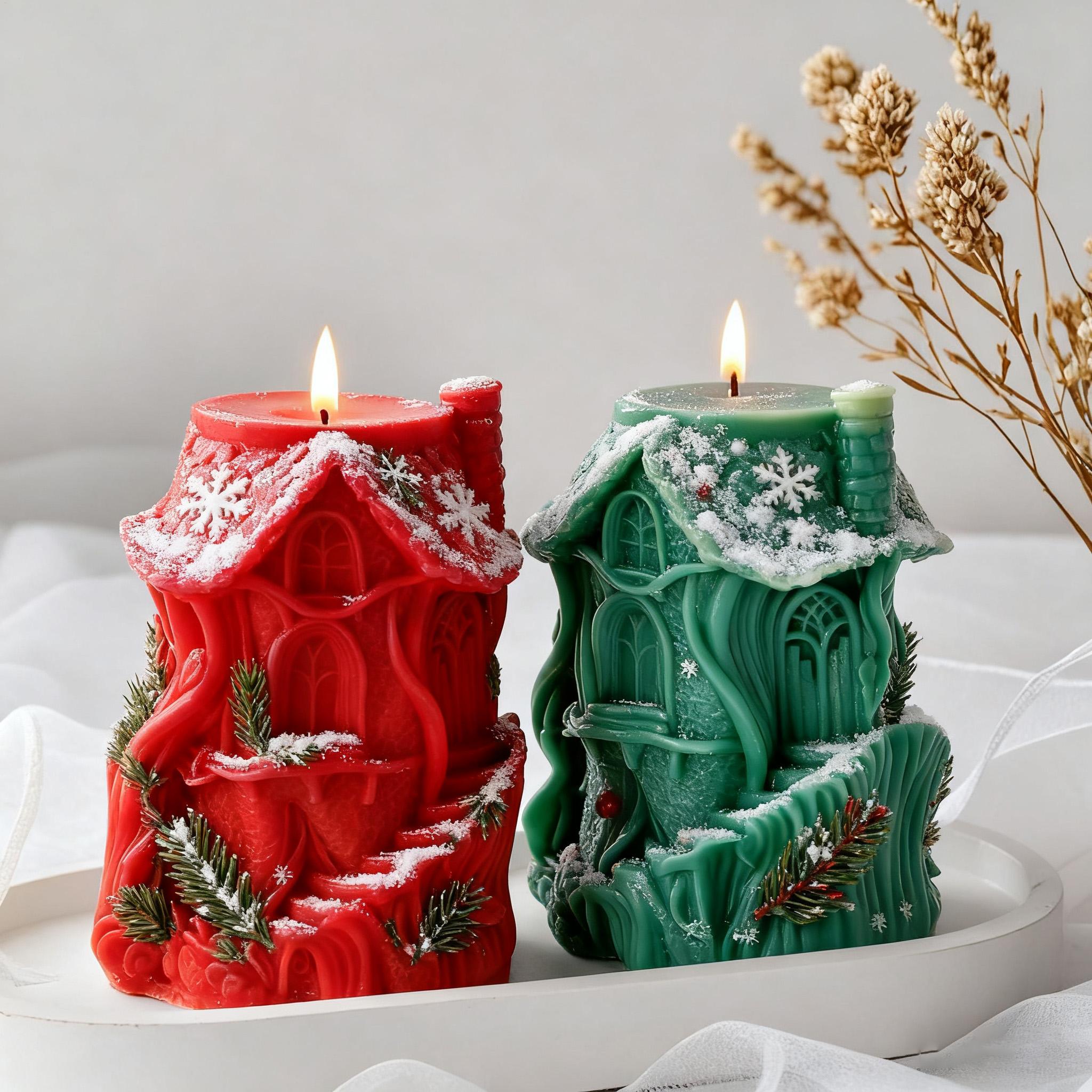 Art Craft House Making - Рождественские силиконовые формы 3D формы для