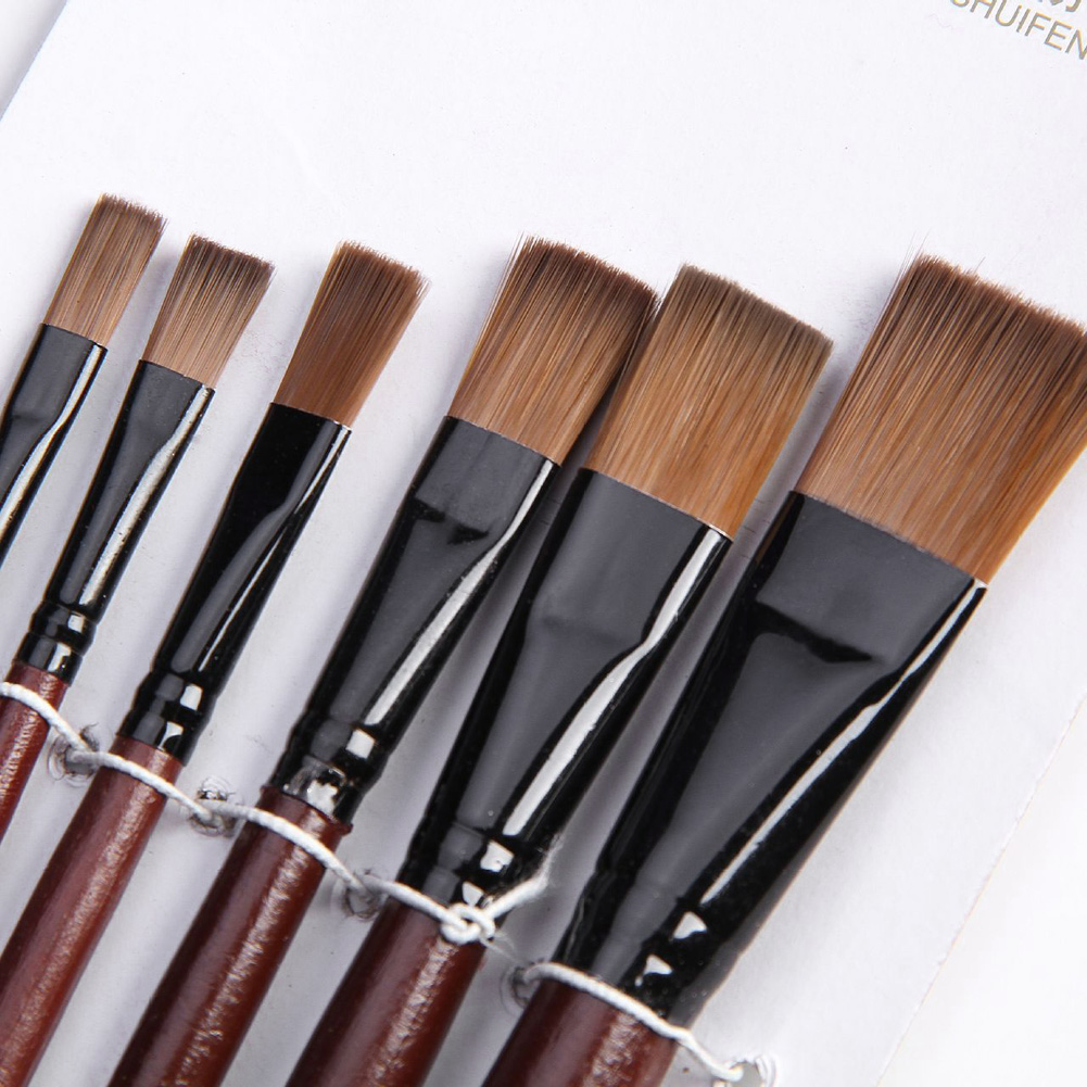 Gouache Paint Set - 6 шт., нейлоновые акриловые масляные гуашевые
