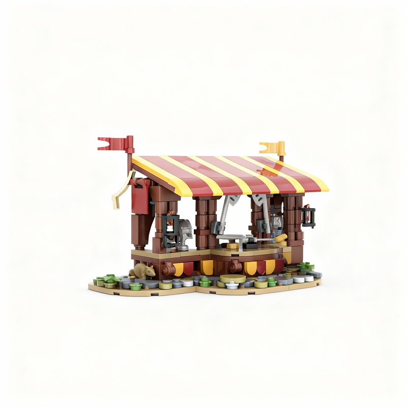Art Craft Christmas Ideas - 367 деталей MOC, модель замка с