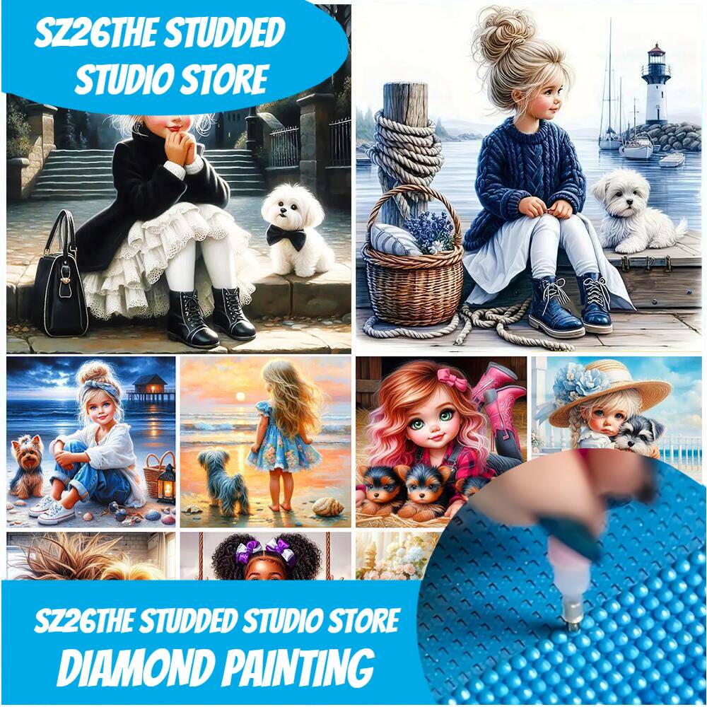 Art Craft Animals - Sz26Сшипованная алмазная мозаика своими руками, портретная