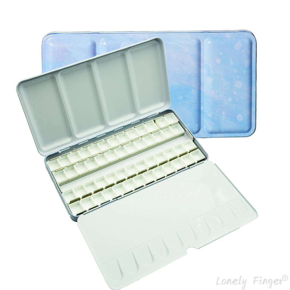 Gouache Paint Set - Пустая металлическая палитра для акварели с
