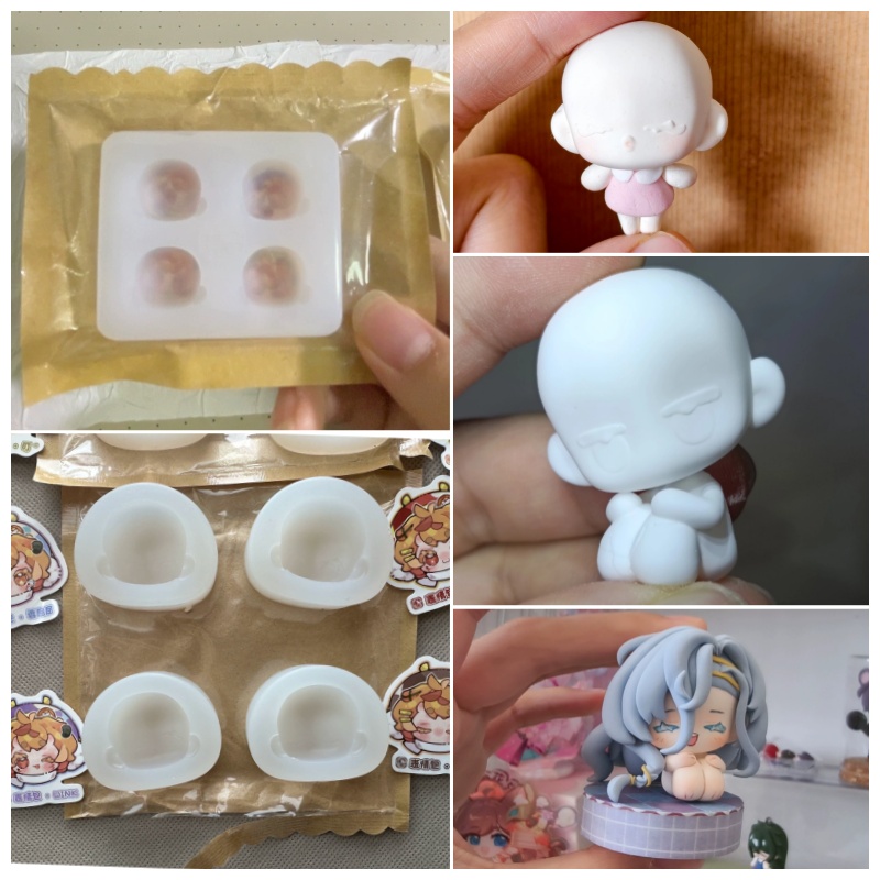 Силиконовая форма для лица кук – обзор и цена Air Dry Clay