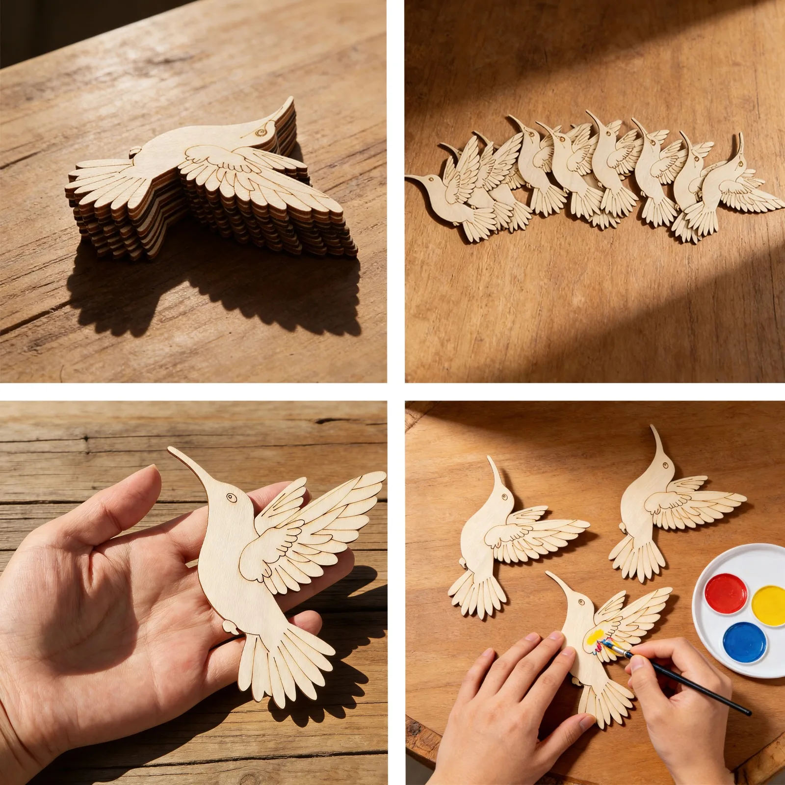 10 шт. неокрашенных деревянных – обзор и цена Art Craft Animals
