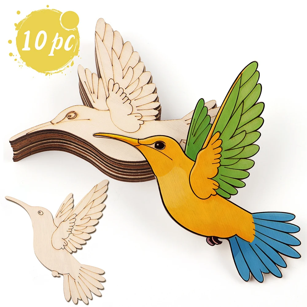 10 шт. неокрашенных деревянных – обзор и цена Art Craft Animals