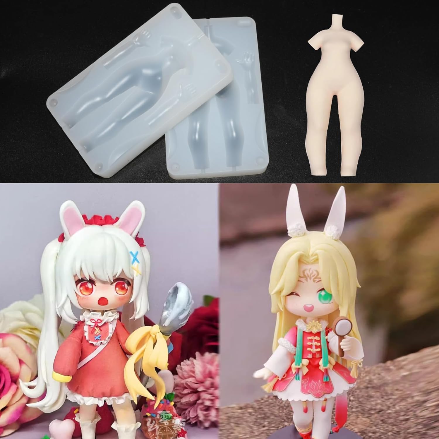 Силиконовая форма для куклы Q- – обзор и цена Air Dry Clay