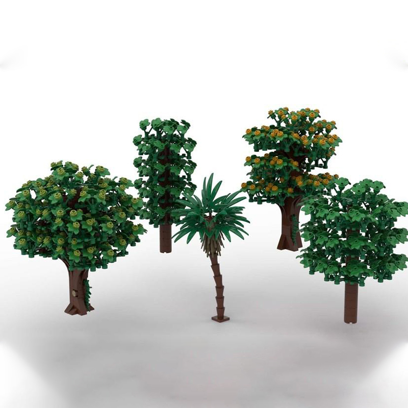 2076 шт. Набор деревьев MOC, м – обзор и цена Art Craft Christmas Ideas