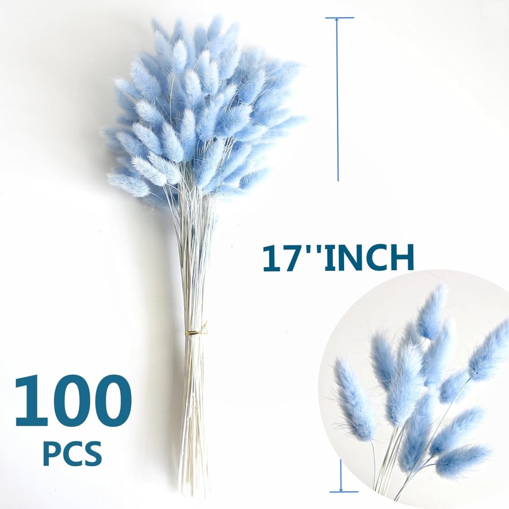 100 шт. синий хвост зайца трав – обзор и цена Art Craft Vase